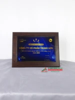 Bảng vinh gỗ pha lê cao cấp GPL01 0