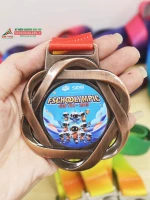 Huy chương thể thao dây lụa cao cấp - HC04 0