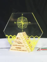 Kỷ niệm chương GM12 chất liệu gỗ tự nhiên và acrylic cao cấp 4