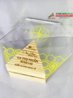 Kỷ niệm chương GM12 chất liệu gỗ tự nhiên và acrylic cao cấp 2