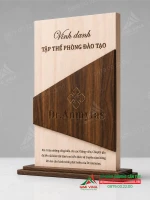 Kỷ niệm chương gỗ KNCG-23 quà tặng vinh danh cao cấp 0