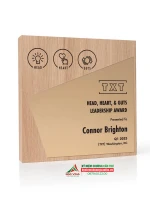 Kỷ niệm chương gỗ nhôm GM28 quà tặng vinh danh cao cấp 3