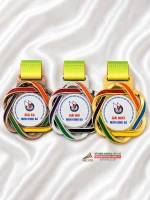 Huy chương thể thao dây lụa cao cấp - HC04