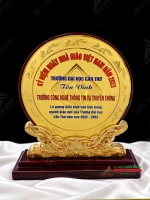 Kỷ niệm chương gỗ đồng tròn- GD01