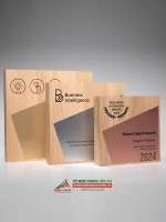 Kỷ niệm chương gỗ nhôm GM28 quà tặng vinh danh cao cấp