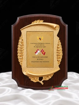 Bảng vinh danh gỗ đồng quà tặng cao cấp - GD09