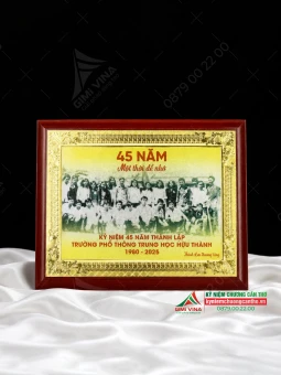 Bảng vinh danh gỗ đồng 20x25cm - GD21