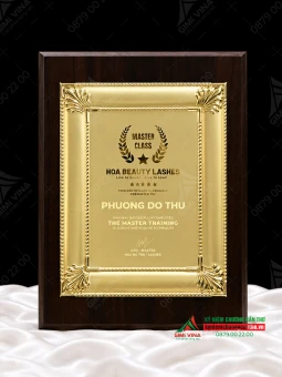 Bảng tri ân - bảng vinh danh gỗ KNCGD010
