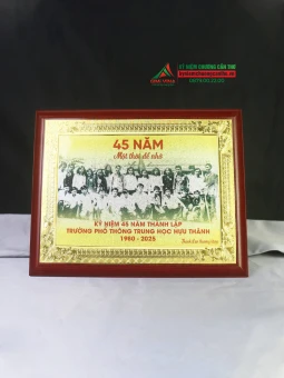 Bảng vinh danh gỗ đồng 20x25cm - GD21