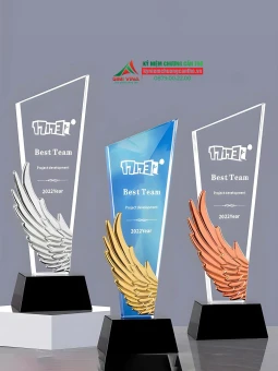 Kỷ niệm chương pha lê cánh chim - PL354