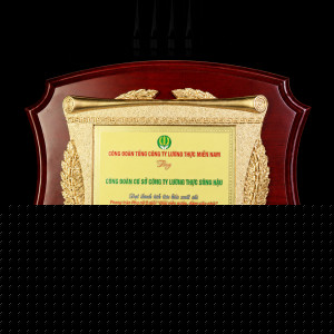 Bảng vinh danh gỗ đồng quà tặng vinh danh - GD03