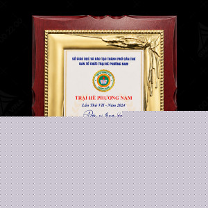 Bảng vinh danh gỗ đồng cao cấp - GD06