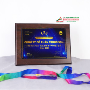 Bảng vinh gỗ pha lê cao cấp GPL01