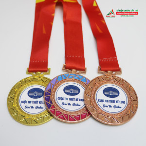 Huy chương vàng bạc đồng mẫu HC08