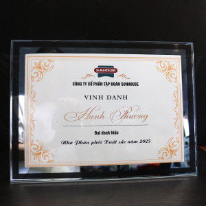 Khung bằng khen mặt kính cao cấp - BK02