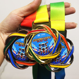 Huy chương thể thao dây lụa cao cấp - HC04