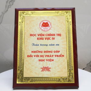 Bảng vinh danh gỗ đồng - GD19