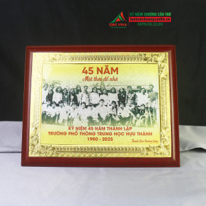 Bảng vinh danh gỗ đồng 20x25cm - GD21