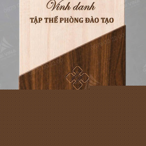 Kỷ niệm chương gỗ KNCG-23 quà tặng vinh danh cao cấp