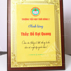 Bảng vinh danh gỗ đồng - GD18