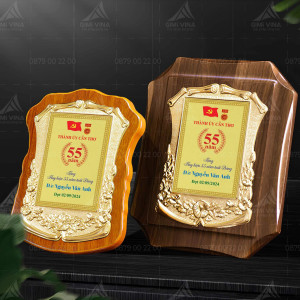 Bảng vinh danh kỷ niệm chương gỗ đồng - GD14