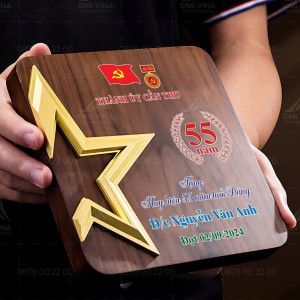 Bảng vinh danh gỗ đồng - GD10