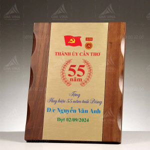 Bảng vinh danh gỗ đồng - GD15