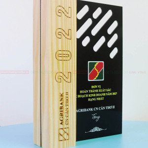 Kỷ niệm chương gỗ GM14 - Gỗ và Acrylic cao cấp