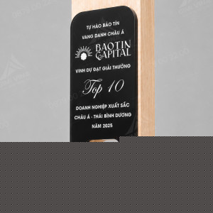 Kỷ niệm chương gỗ KNCG-14 - Gỗ và Acrylic cao cấp