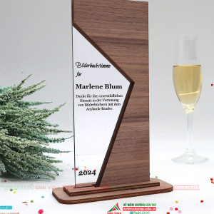 Kỷ niệm chương Gỗ Nhôm GM10E bản gỗ HDF giá tiết kiệm