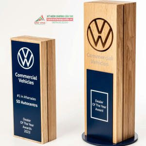 Kỷ niệm chương gỗ nhôm GM19 quà tặng vinh danh đẳng cấp