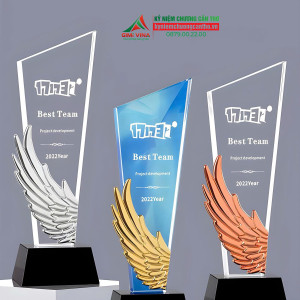 Kỷ niệm chương pha lê cánh chim - PL354