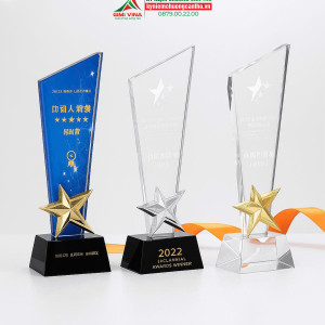 Kỷ niệm chương pha lê ngôi sao - PL337 