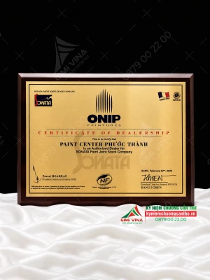 Bảng tri ân - bảng vinh danh gỗ KNCGD006