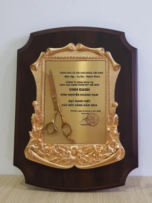 Bảng vinh danh gỗ đồng - GD07