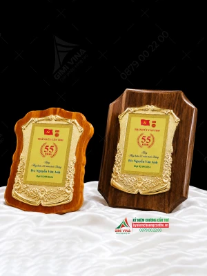 Bảng vinh danh kỷ niệm chương gỗ đồng - GD14