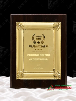 Bảng tri ân - bảng vinh danh gỗ KNCGD010