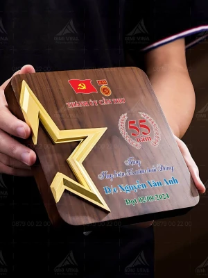 Bảng vinh danh gỗ đồng - GD10