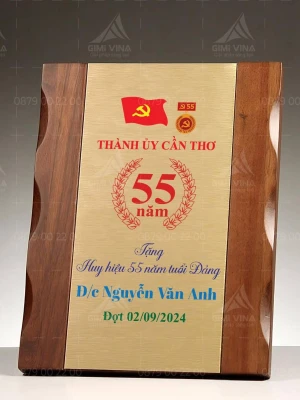 Bảng vinh danh gỗ đồng - GD15