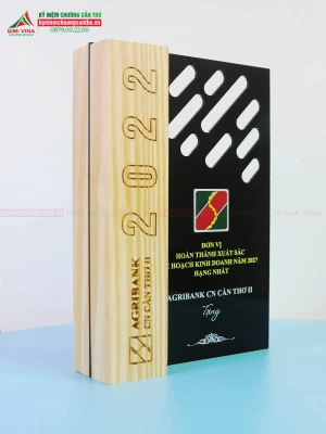 Kỷ niệm chương gỗ GM14 - Gỗ và Acrylic cao cấp