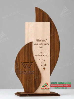 Kỷ niệm chương gỗ quà tặng vinh danh cao cấp KNCG-24 
