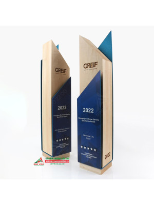 Kỷ niệm chương gỗ KNCG-12 quà tặng vinh danh cao cấp