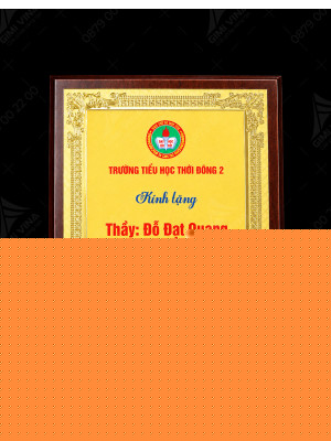 Bảng vinh danh gỗ đồng - GD18