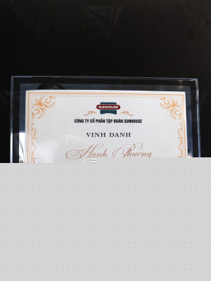 Khung bằng khen mặt kính cao cấp - BK02