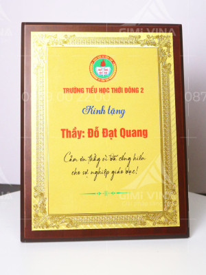 Bảng vinh danh gỗ đồng - GD18