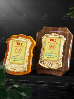 Bảng vinh danh kỷ niệm chương gỗ đồng - GD14