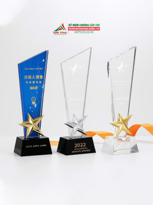 Kỷ niệm chương pha lê ngôi sao - PL337 