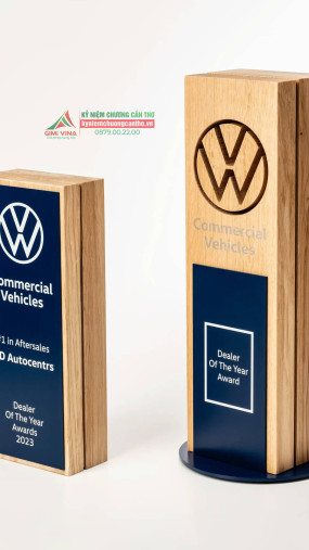 Kỷ niệm chương gỗ nhôm GM19 quà tặng vinh danh đẳng cấp